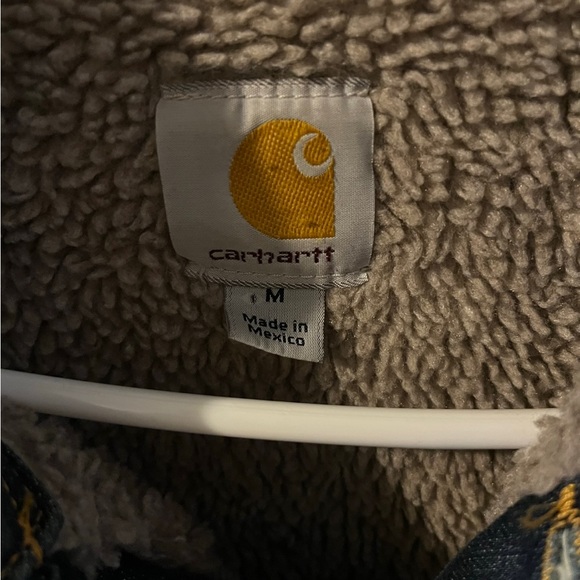 Vintage Carhartt Sherpa-lined Denim Jacket - Picture 4 of 6